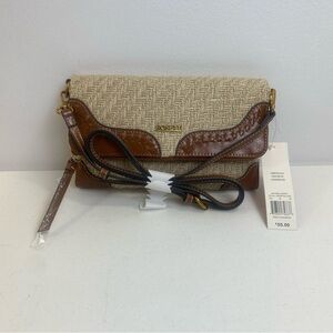 New Rossetti Jute “ Straw “ Bag Piper Crossbody Purse Removable Strap